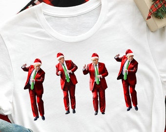 Grappig Trump-kerst-T-shirt, Republikeins cadeau