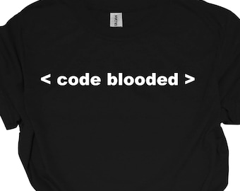 Code Blooded Shirt, lustiges Coder Geschenk, Software Engineer Tee