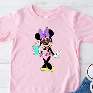 Camiseta de Minnie Mouse, camiseta de Minnie, camiseta linda de Minnie, camiseta de viaje de Disney, camisetas lindas de Disney, camiseta de Minnie para niños, camiseta de Disneyworld, camiseta de Disney