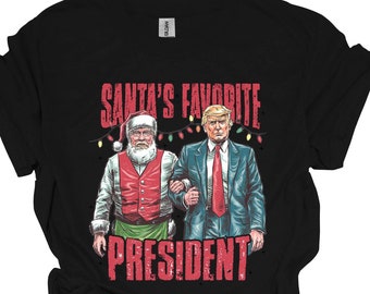 Santa's Favorite President-T-shirt, grappig kerstcadeau