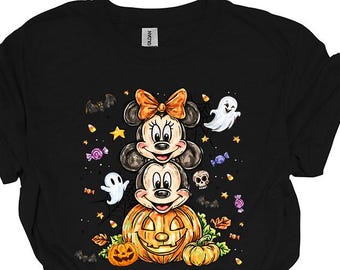 Camiseta de Minnie Mouse para Halloween: Camiseta de viaje a Disneyworld