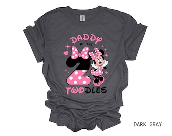 Camiseta de Papá de Twodles: Camiseta de cumpleaños familiar de Disneyland a juego