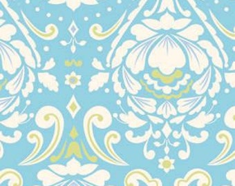 Aqua Taza Medallion by Dena Designs - PWDF104 - Free Spirit Fabric- 100% Cotton Fabric - Quilting Fabric - Fabric by the Yard