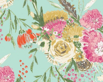 Art Gallery Fabrics Summer Bouquet Clear from the Wild Bloom Collection - WBL12032 -100% Cotton Fabric