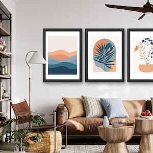 Boho Chic Wall Decor Printable | Set Of 3 Printable Wall Art | Boho Hanging Wall Decor | Abstract Boho Art | Printable Boho Wall Art
