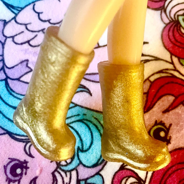 Blythe Gold Shimmer Gumboots