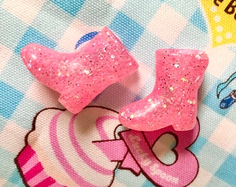 Middie Light Pink with Glitter boots (doll shoes)