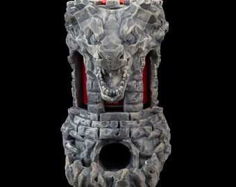 Dragon Fortress Dice Tower & Can Holder: 3D Printed RPG Gaming
