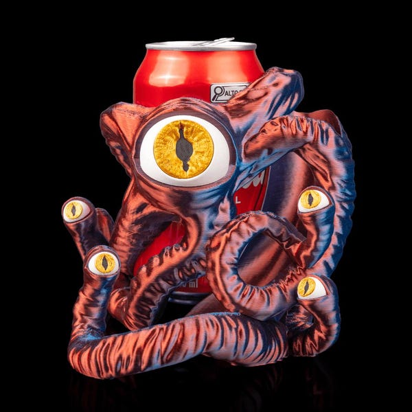 Tentacle Dice Tower & Can Holder: 3D Printed RPG Gaming