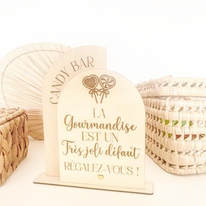 Houten snoeprepenbord - Elegante handgemaakte decoratie voor bruiloften, dopen, verjaardagen of babyshowers - Gepersonaliseerd gourmetbuffet