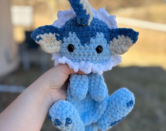 Peluche de zorro acuático de ganchillo / Hecho a mano