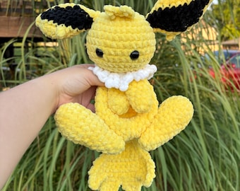 Peluche renard électrique au crochet | Fait main
