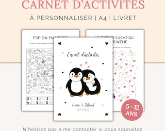 Folleto de actividades para bodas: 20 juegos y páginas para colorear para niños (para imprimir).