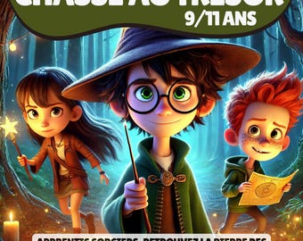 Wizarding Treasure Hunt for 9-11 Year Olds | Printable Magic School Activity | Ready-to-Go Birthday Pack