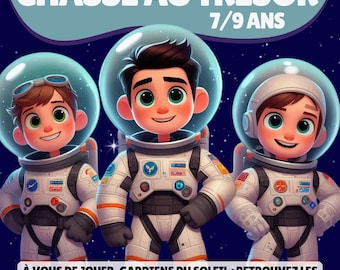 Space Explorer Treasure Hunt - Printable Birthday Game for 7-9 Year Olds - Complete Birthday Kit Discovering the Solar System