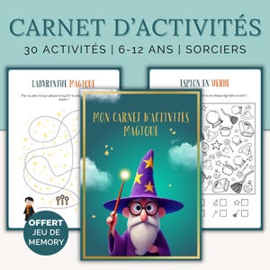 Printable wizarding activities | 30 magical games & coloring pages for children ages 6-12 | Ideal for a birthday or during the holidays