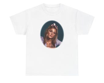 Sharon Tate Custom Oval Graphic Unisex Heavy Cotton Tee