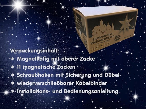 Lichtentanner Weihnachtsstern "Red Top" - Etsy.de