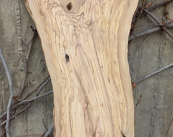 Live Edge Olive Wood Slab: Epoxy Coffee Table Piece (39.5 inch)