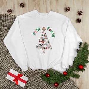 Holiday Cheer Eco-Friendly Sweatshirt, Christmas Sweater, Festive Tree Sweatshirt, Unisex Gift for Winter, Holiday Apparel, Cozy Style