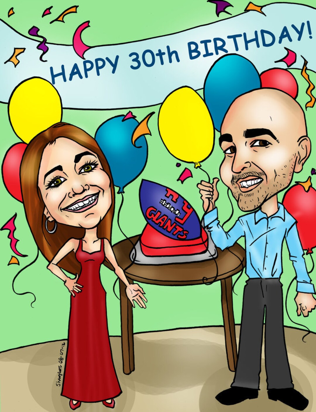 Personalized Birthday Digital Caricature by Email Custom - Etsy Personalized Birthday Digital Caricature by Email Custom - Etsy