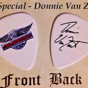 38 Spezielles Van Zant Classic Rock Band Signature Gitarren-Plektrum (A2)