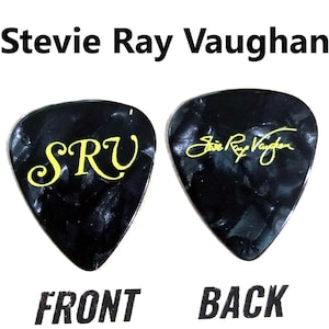Stevie Ray Vaughan Classic Blues Rock band signature guitar pick (2291-BQG)
