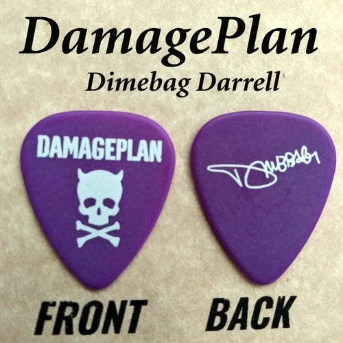 DAMAGEPLAN ツアーピック Damageplan Dimebag Darrell Rock Band Signature Guitar Pick