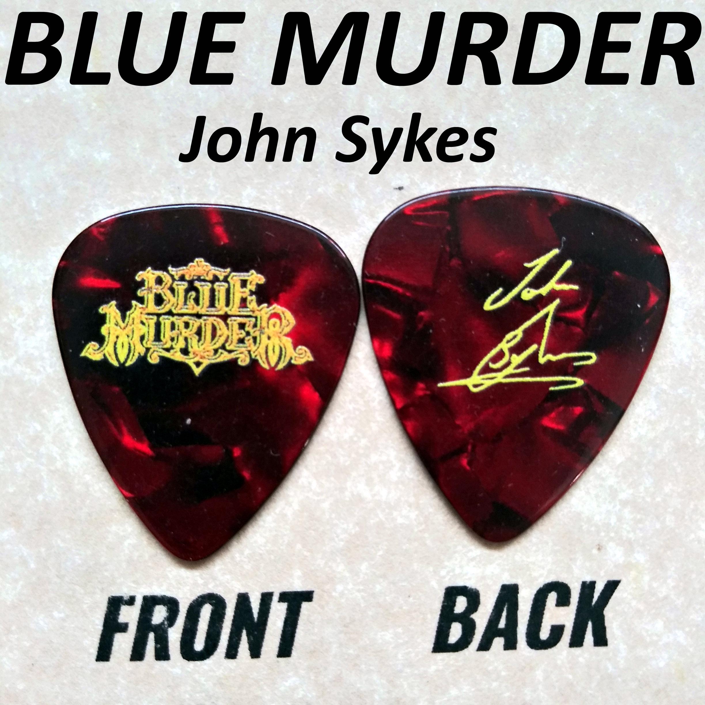 John Sykes Blue Murder ギターピック 携帯ストラップ レア John Sykes Blue Murder ギターピック 携帯ストラップ レア