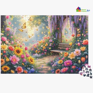 The Whispering Bloom Garden Jigsaw Puzzle - 1000 Piece Jigsaw Puzzle For Adults