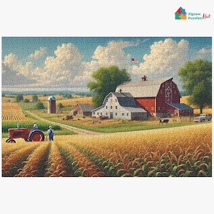 American Farm Jigsaw Puzzle - 1000 Piece Jigsaw Puzzle For Adults