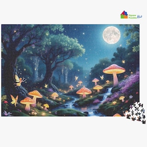 The Luminescent Garden Jigsaw Puzzle - 1000 Piece Jigsaw Puzzle For Adults