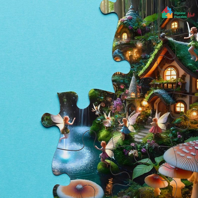 Magical Fairy Village Puzzle 1000 Piece Jigsaw Puzzle for Adults - Etsy