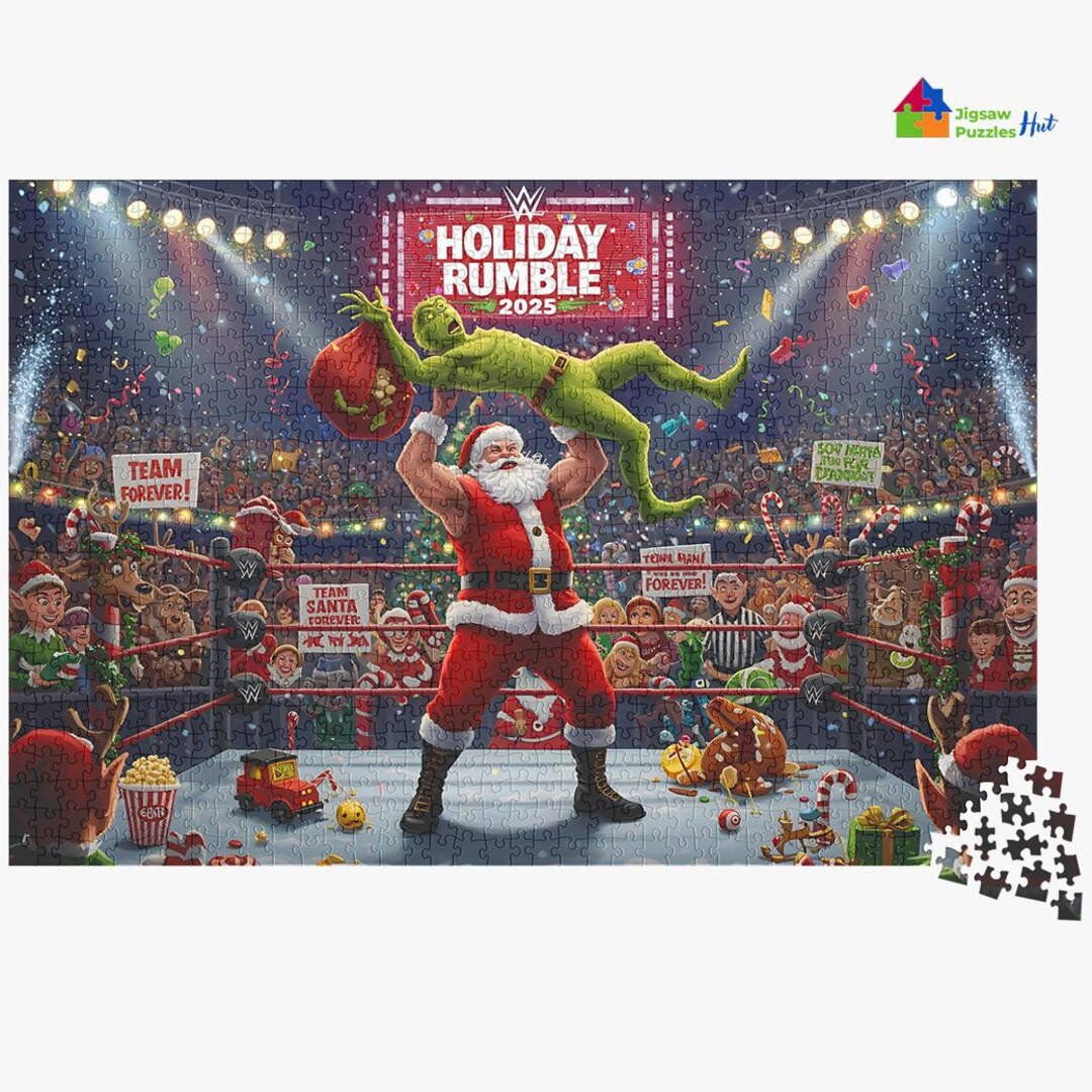 Santa Vs Grinch Holiday Rumble Wrestling Match – 1000 Piece Christmas ...