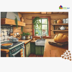 Farmhouse Kitchen Jigsaw Puzzle - 1000 Piece Jigsaw Puzzle For Adults, Daily Life Puzzle
