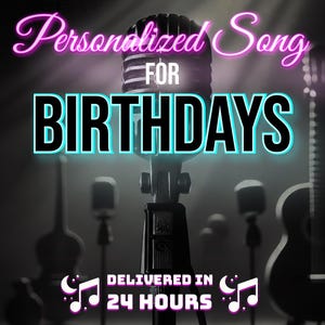 Chanson d'anniversaire personnalisée, chanson personnalisée cadeau, cadeau musical d'anniversaire, chanson joyeux anniversaire, chanson personnalisée pour anniversaire, musique MP3 personnalisée