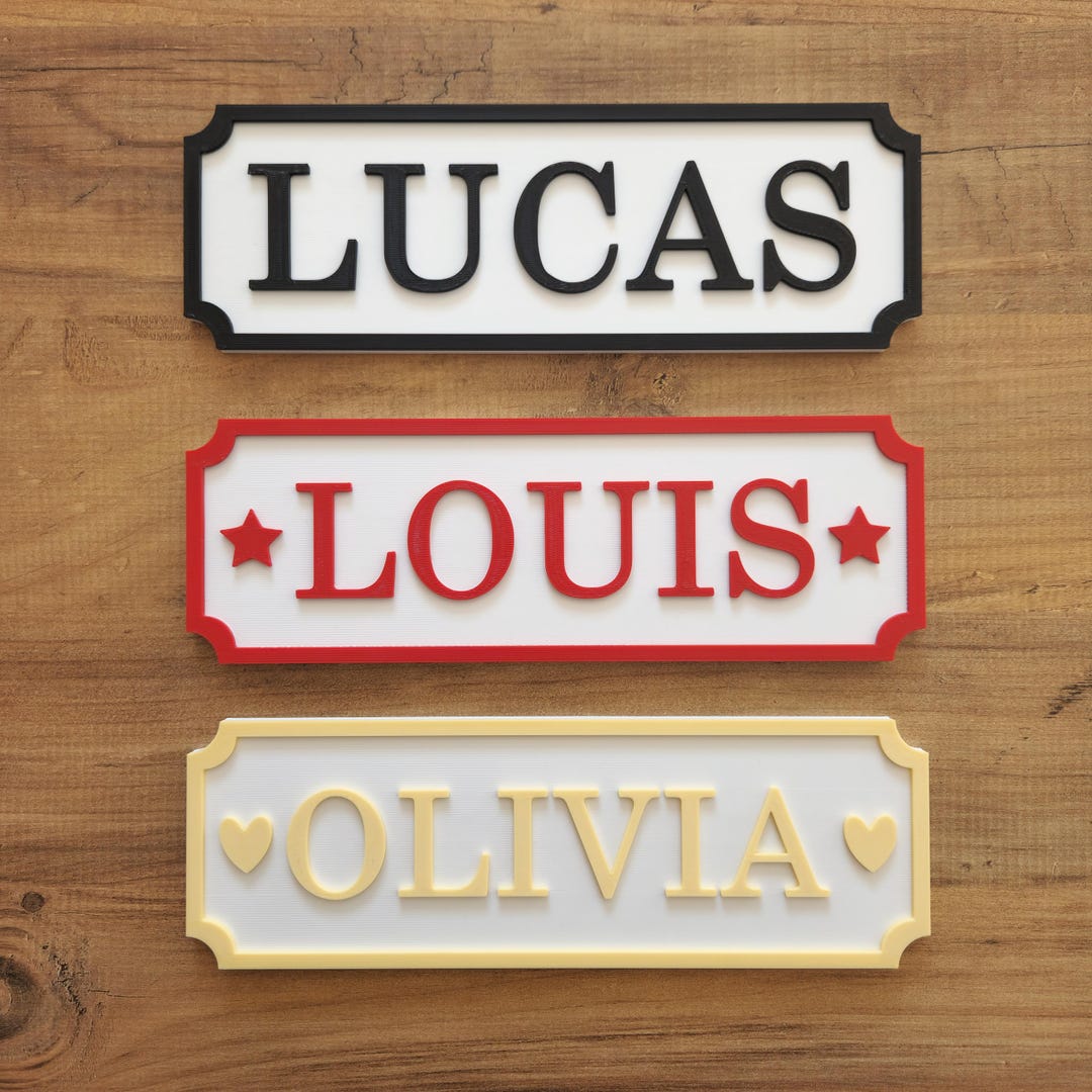 Kids Name Sign – Personalized Door Sign for Boys & Girls – Custom Playhouse Sign – Nursery Door ...