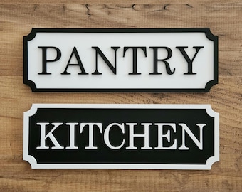 Pantry Sign – Kitchen Wall Decor Plaque for Doors, Shelves