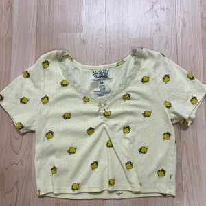 Vintage Tweety Bird Cropped Coquette Top