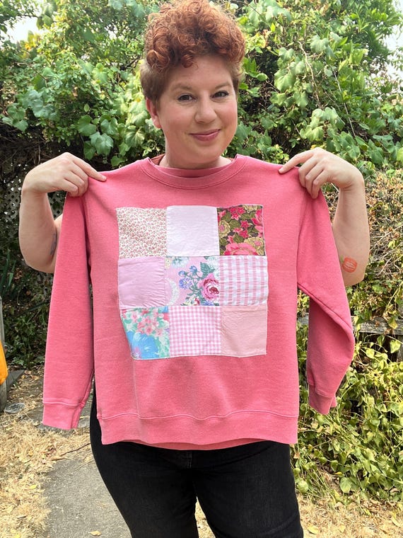 The  Pink Patchwork Sweatshirt - image 8
