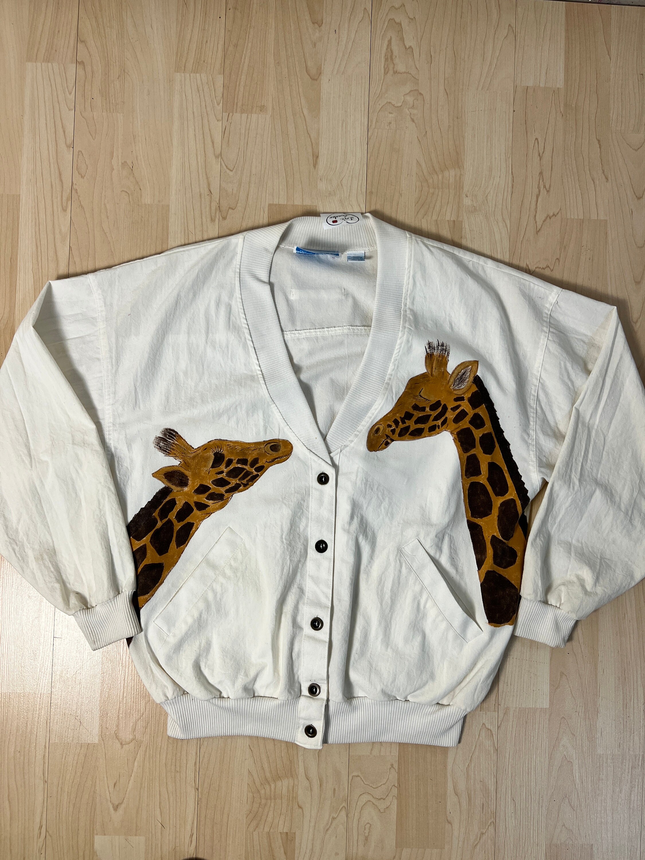 Giraffe Cardigan Etsy