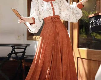 Abito cinese, abito Hanfu quotidiano da donna, nuovo abito Hanfu cinese moderno, Hanfu della dinastia Tang, abiti Hanfu casual