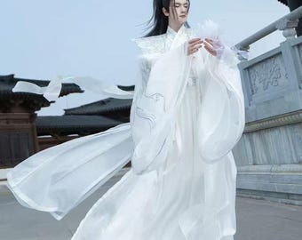 Embroidered Traditional Chinese Outfit, Daily Hanfu Dress for Men,New Modern China Hanfu Dress,Cos hanfu