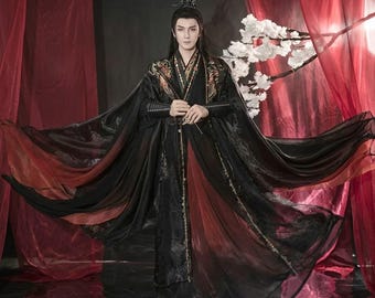 Embroidered Traditional Chinese Outfit, Daily Hanfu Dress for Men,New Modern China Hanfu Dress,Cos hanfu