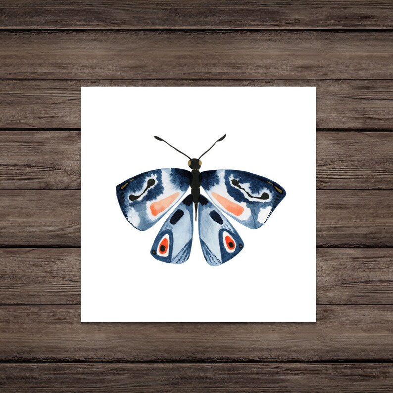 Creativity: Watercolor Butterfly Art Print by Misha Zadeh image 2