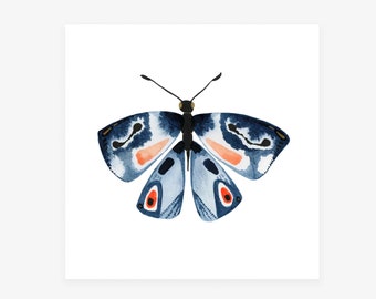 Creativity: Watercolor Butterfly Art Print by Misha Zadeh