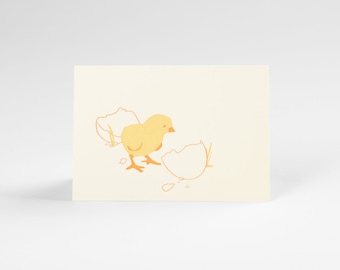 Chick and Egg Letterpress Note Set