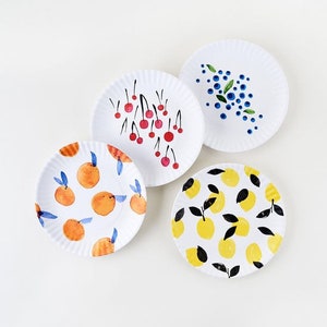 Fantastical Fruit 9 inch Melamine Plates by Misha Zadeh