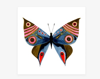 Creativity: Butterfly Art Print, from an original watercolor illustration by Misha Zadeh
