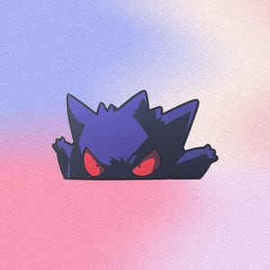Autocollants Pokemon Gengar, autocollant Pokemon Go Anime Game, autocollant Instagram Genera Pikachu pour voiture, fenêtre, pare-chocs, ordinateur portable, porte
